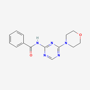 N-[4-(morpholin-4-yl)-1,3,5-triazin-2-yl]benzamide