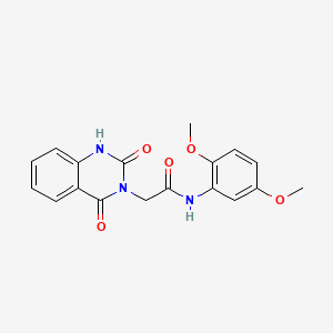 molecular formula C18H17N3O5 B4491108 N-(2,5-dimethoxyphenyl)-2-(2-hydroxy-4-oxoquinazolin-3(4H)-yl)acetamide 