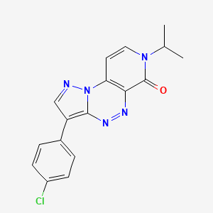 3-(4-chlorophenyl)-7-isopropylpyrazolo[5,1-c]pyrido[4,3-e][1,2,4]triazin-6(7H)-one