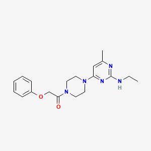 N-ethyl-4-methyl-6-[4-(phenoxyacetyl)-1-piperazinyl]-2-pyrimidinamine