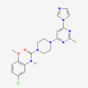 N-(5-chloro-2-methoxyphenyl)-4-[6-(1H-imidazol-1-yl)-2-methyl-4-pyrimidinyl]-1-piperazinecarboxamide