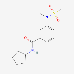 N-CYCLOPENTYL-3-(N-METHYLMETHANESULFONAMIDO)BENZAMIDE