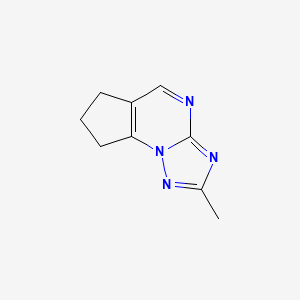 molecular formula C9H10N4 B4491253 2-methyl-7,8-dihydro-6H-cyclopenta[e][1,2,4]triazolo[1,5-a]pyrimidine 