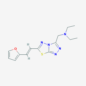 N-ethyl-N-({6-[2-(2-furyl)vinyl][1,2,4]triazolo[3,4-b][1,3,4]thiadiazol-3-yl}methyl)ethanamine