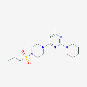 4-methyl-2-(1-piperidinyl)-6-[4-(propylsulfonyl)-1-piperazinyl]pyrimidine