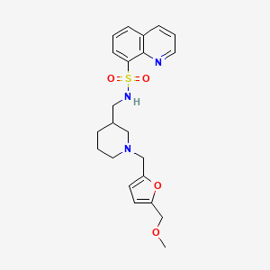 N-[(1-{[5-(methoxymethyl)-2-furyl]methyl}-3-piperidinyl)methyl]-8-quinolinesulfonamide