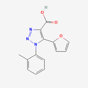 5-(2-furyl)-1-(2-methylphenyl)-1H-1,2,3-triazole-4-carboxylic acid