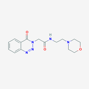 N~1~-(2-morpholinoethyl)-2-[4-oxo-1,2,3-benzotriazin-3(4H)-yl]acetamide