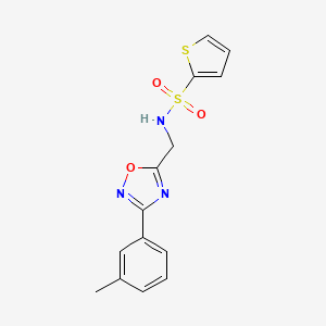 N-{[3-(3-methylphenyl)-1,2,4-oxadiazol-5-yl]methyl}thiophene-2-sulfonamide