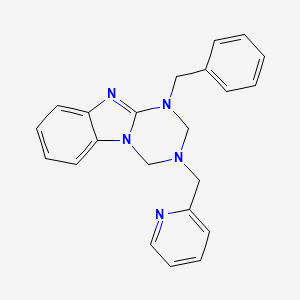 1-Benzyl-3-(pyridin-2-ylmethyl)-1,2,3,4-tetrahydro[1,3,5]triazino[1,2-a]benzimidazole