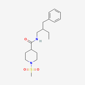 N-(2-BENZYLBUTYL)-1-METHANESULFONYLPIPERIDINE-4-CARBOXAMIDE