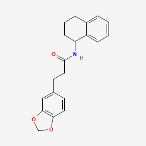 3-(2H-1,3-BENZODIOXOL-5-YL)-N-(1,2,3,4-TETRAHYDRONAPHTHALEN-1-YL)PROPANAMIDE