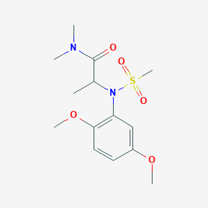 N~2~-(2,5-dimethoxyphenyl)-N~1~,N~1~-dimethyl-N~2~-(methylsulfonyl)alaninamide