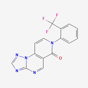 molecular formula C15H8F3N5O B4491399 7-[2-(trifluoromethyl)phenyl]pyrido[3,4-e][1,2,4]triazolo[1,5-a]pyrimidin-6(7H)-one 