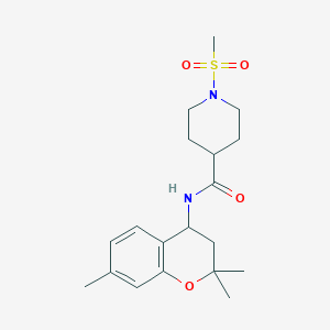 1-METHANESULFONYL-N-(2,2,7-TRIMETHYL-3,4-DIHYDRO-2H-1-BENZOPYRAN-4-YL)PIPERIDINE-4-CARBOXAMIDE