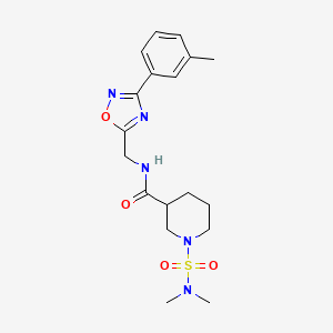 1-(dimethylsulfamoyl)-N-{[3-(3-methylphenyl)-1,2,4-oxadiazol-5-yl]methyl}piperidine-3-carboxamide