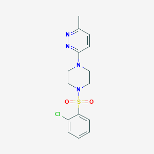 3-{4-[(2-chlorophenyl)sulfonyl]-1-piperazinyl}-6-methylpyridazine