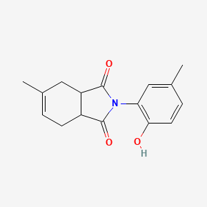 molecular formula C16H17NO3 B4491456 2-(2-hydroxy-5-methylphenyl)-5-methyl-3a,4,7,7a-tetrahydro-1H-isoindole-1,3(2H)-dione 