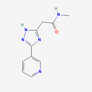 N-Methyl-2-(5-pyridin-3-yl-1H-[1,2,4]triazol-3-yl)-acetamide