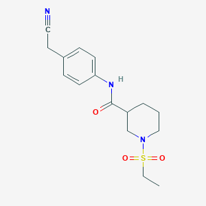 N-[4-(CYANOMETHYL)PHENYL]-1-(ETHANESULFONYL)PIPERIDINE-3-CARBOXAMIDE