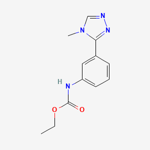 molecular formula C12H14N4O2 B4491496 ethyl [3-(4-methyl-4H-1,2,4-triazol-3-yl)phenyl]carbamate 