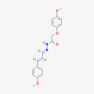 molecular formula C19H20N2O4 B449150 2-(4-methoxyphenoxy)-N'-[3-(4-methoxyphenyl)-2-propenylidene]acetohydrazide 