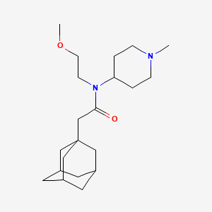 2-(1-adamantyl)-N-(2-methoxyethyl)-N-(1-methylpiperidin-4-yl)acetamide