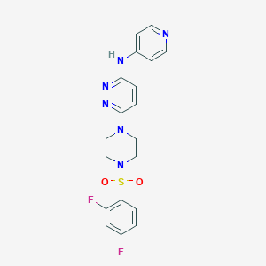 6-{4-[(2,4-difluorophenyl)sulfonyl]-1-piperazinyl}-N-4-pyridinyl-3-pyridazinamine