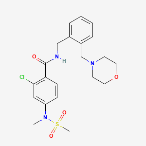 2-CHLORO-4-(N-METHYLMETHANESULFONAMIDO)-N-({2-[(MORPHOLIN-4-YL)METHYL]PHENYL}METHYL)BENZAMIDE