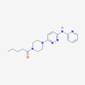 6-(4-pentanoyl-1-piperazinyl)-N-2-pyridinyl-3-pyridazinamine