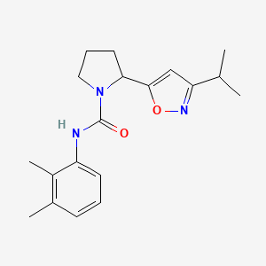 N-(2,3-Dimethylphenyl)-2-[3-(propan-2-YL)-1,2-oxazol-5-YL]pyrrolidine-1-carboxamide