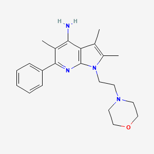 2,3,5-TRIMETHYL-1-(2-MORPHOLINOETHYL)-6-PHENYL-1H-PYRROLO[2,3-B]PYRIDIN-4-AMINE