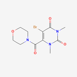 5-bromo-1,3-dimethyl-6-(4-morpholinylcarbonyl)-2,4(1H,3H)-pyrimidinedione