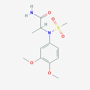 N~2~-(3,4-dimethoxyphenyl)-N~2~-(methylsulfonyl)alaninamide