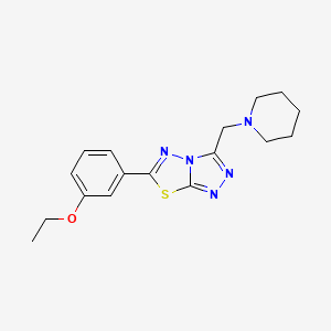 6-(3-Ethoxyphenyl)-3-(piperidin-1-ylmethyl)[1,2,4]triazolo[3,4-b][1,3,4]thiadiazole