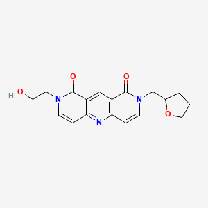 molecular formula C18H19N3O4 B4491672 2-(2-hydroxyethyl)-8-(tetrahydrofuran-2-ylmethyl)pyrido[4,3-b][1,6]naphthyridine-1,9(2H,8H)-dione 