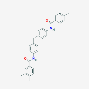 molecular formula C31H30N2O2 B449169 N-(4-{4-[(3,4-dimethylbenzoyl)amino]benzyl}phenyl)-3,4-dimethylbenzamide 