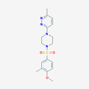 3-{4-[(4-methoxy-3-methylphenyl)sulfonyl]-1-piperazinyl}-6-methylpyridazine