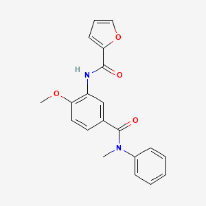 N-(2-methoxy-5-{[methyl(phenyl)amino]carbonyl}phenyl)-2-furamide