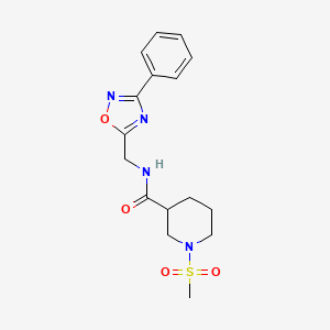 1-METHANESULFONYL-N-[(3-PHENYL-1,2,4-OXADIAZOL-5-YL)METHYL]PIPERIDINE-3-CARBOXAMIDE