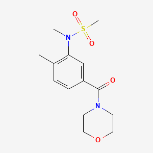 N-methyl-N-[2-methyl-5-(4-morpholinylcarbonyl)phenyl]methanesulfonamide