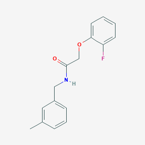 2-(2-fluorophenoxy)-N-[(3-methylphenyl)methyl]acetamide