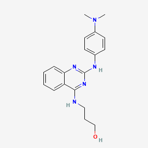 3-[(2-{[4-(dimethylamino)phenyl]amino}-4-quinazolinyl)amino]-1-propanol