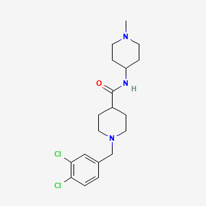 molecular formula C19H27Cl2N3O B4491786 1-(3,4-dichlorobenzyl)-N-(1-methyl-4-piperidinyl)-4-piperidinecarboxamide 