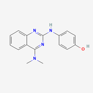 4-{[4-(dimethylamino)-2-quinazolinyl]amino}phenol