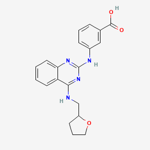 3-({4-[(tetrahydro-2-furanylmethyl)amino]-2-quinazolinyl}amino)benzoic acid