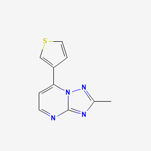 molecular formula C10H8N4S B4491806 2-methyl-7-(3-thienyl)[1,2,4]triazolo[1,5-a]pyrimidine 