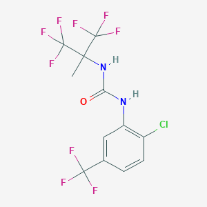 N-[2-chloro-5-(trifluoromethyl)phenyl]-N'-[2,2,2-trifluoro-1-methyl-1-(trifluoromethyl)ethyl]urea