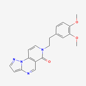 molecular formula C19H18N4O3 B4491810 7-(3,4-dimethoxyphenethyl)pyrazolo[1,5-a]pyrido[3,4-e]pyrimidin-6(7H)-one 