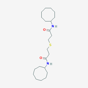 molecular formula C22H40N2O2S B449192 N-cyclooctyl-3-{[3-(cyclooctylamino)-3-oxopropyl]sulfanyl}propanamide 